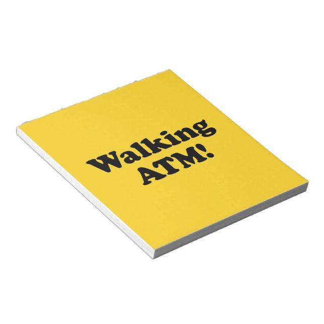 Bloc De Notas ¡Cajero automático a pie! (Lado Derecho)