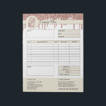 Bloc De Notas Cakes Factura Formulario Oferta Comercial<br><div class="desc">Formulario de solicitud de presupuesto comercial,  factura o pedido de recibo de ventas para su negocio de pastelería o pastelería</div>