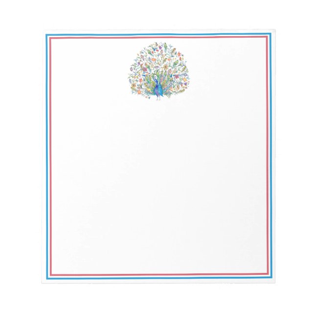 Bloc De Notas Calabaza floral acuática (Frente)