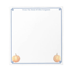 Bloc De Notas Calabaza Naranja de caída inagotable Nota De