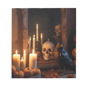 Bloc De Notas Calabazas de Halloween Festividad Cute Spooky Magi