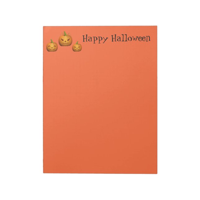 Bloc De Notas Calabazas de noepad de Halloween (Lado Izquierdo)