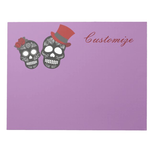 Bloc De Notas Calaveras negras Duo Thunder_Cove (Frente)