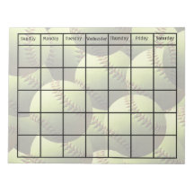 Calendario multibolario amarillo en blanco