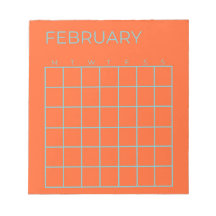Calendario sin fecha de febrero de Blue Tosca nara