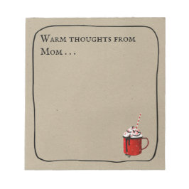 Bloc De Notas Cálido Fancy Hot Chocolate Thoughts