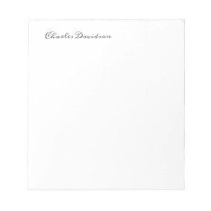 Bloc De Notas Caligrafía moderna minimalista profesional
