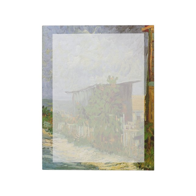Bloc De Notas Camino de Montmartre con girasoles de Van Gogh. (Lado Izquierdo)