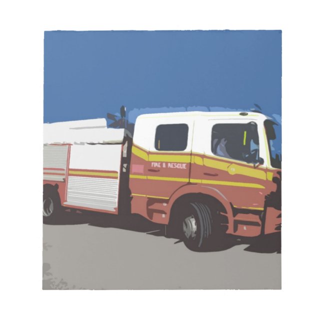 Bloc De Notas Camión de bomberos (Frente)
