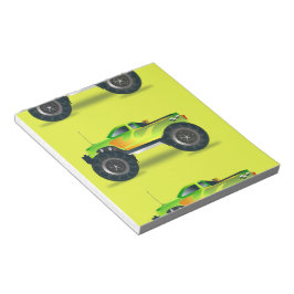 Bloc De Notas Camión de monstruos en verde limón
