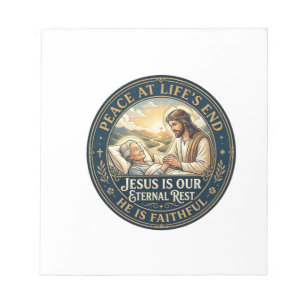 Bloc De Notas Camiseta de consuelo de Jesús Hospice fin de vida 