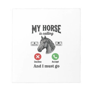 Bloc De Notas Camiseta de grabado vintage de caballo divertido_1