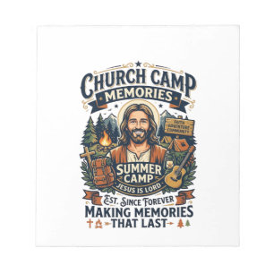 Bloc De Notas Camiseta de nostalgia de VBS de la Iglesia de Jesú