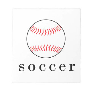 Bloc De Notas Camiseta divertida y graciosa de fútbol béisbol de