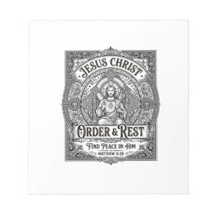 Bloc De Notas Camiseta Gráfica Cristiana Jesús Declutter Limpia 