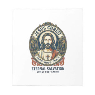 Bloc De Notas Camiseta gráfica de aseo masculino de Jesús Barber