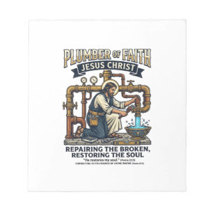 Bloc De Notas Camiseta Gráfica de Jesús Fontanero Arte Cristiano