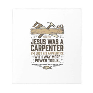 Bloc De Notas Camiseta Vintage Aprendiz Carpintero Jesús