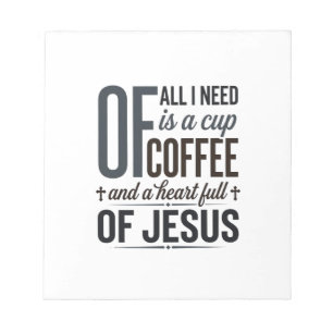Bloc De Notas Camiseta Vintage de Diseño de Cita de Jesús Café C