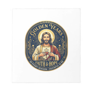 Bloc De Notas Camiseta Vintage de Jubilación de Jesús Cristiana