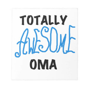 Bloc De Notas Camisetas y regalos azul Oma totalmente asombrosos