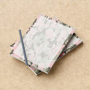 Bloc De Notas Camo rosa y verde, Camuflaje, Militar, Ejército