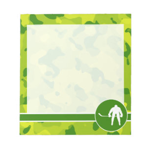 Bloc De Notas Camo verde Apple;Hockey