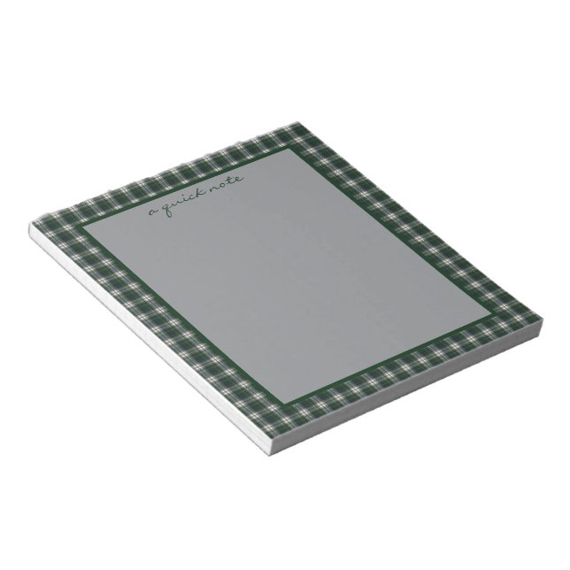 Bloc De Notas Campbell Dress Modern Original Scottish Tartan  (Lado Derecho)