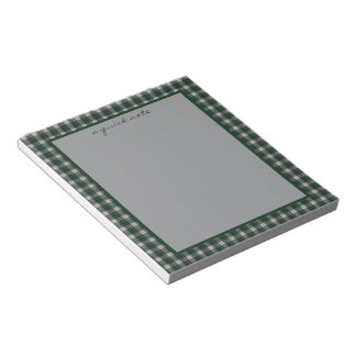 Bloc De Notas Campbell Dress Moderno Tartán Escocés Original