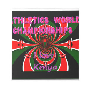 Bloc De Notas Campeonato Mundial de Atletismo de Kenia: Bandera 