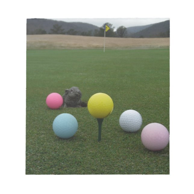 Bloc De Notas Campo de golf de montaña de Semana Santa (Frente)