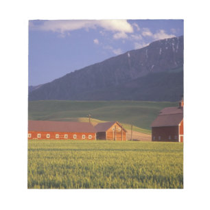 Bloc De Notas Campo de trigo en el valle de Wallowa, justo afuer