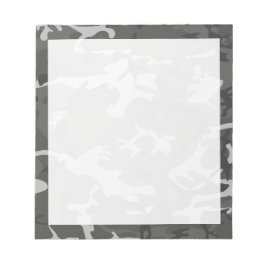 Bloc De Notas Camuflaje abstracto gris moderno