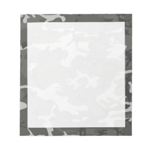Bloc De Notas Camuflaje abstracto gris moderno