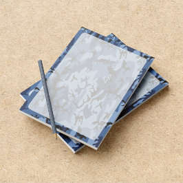 Bloc De Notas Camuflaje azul de la marina, ejército, ejército