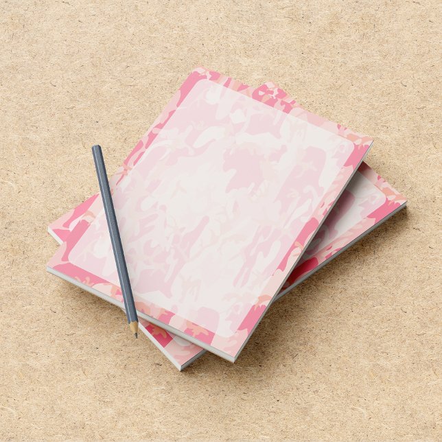 Bloc De Notas Camuflaje rosa, militar, ejército (Subido por el creador)