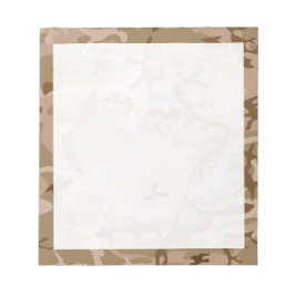 Bloc De Notas Camuflaje Verde Marrón Beige Desierto