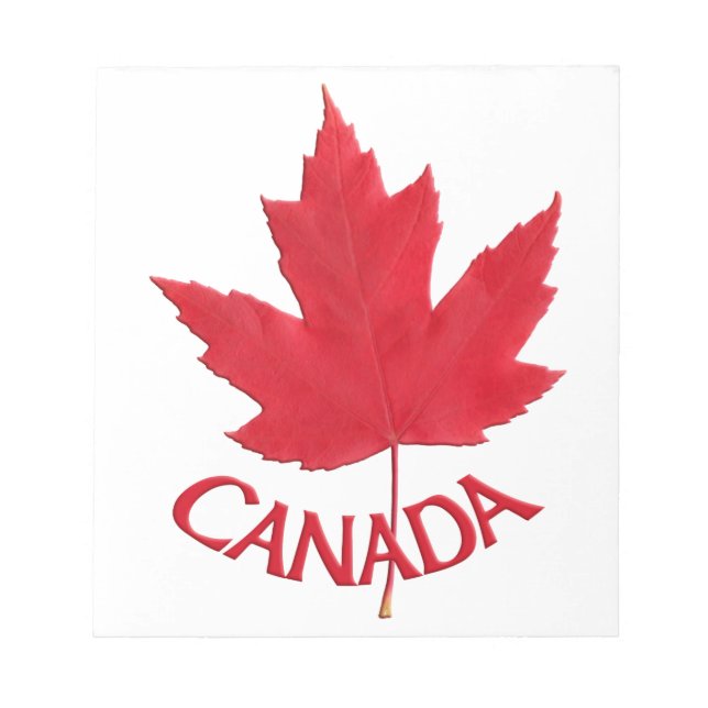 Bloc De Notas Canadá Maple Leaf Souvenir Notepad Regalos de Cana (Frente)
