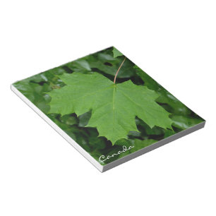 Bloc De Notas Canadá: Regalos de hoja de arce en el Notepad Cana