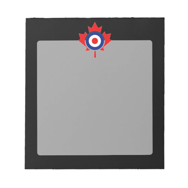 Bloc De Notas Canadiense Maple Leaf Roundel Mod CANADA (Frente)