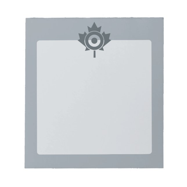 Bloc De Notas Canadiense Maple Leaf Roundel Mod CANADA (Frente)