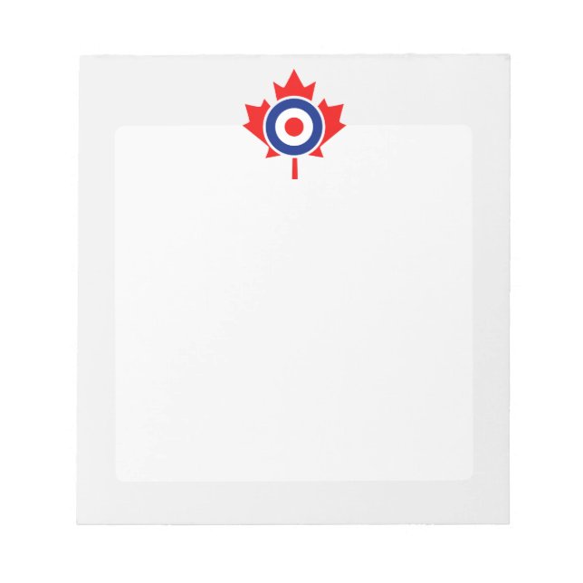 Bloc De Notas Canadiense Maple Leaf Roundel Mod CANADA (Frente)