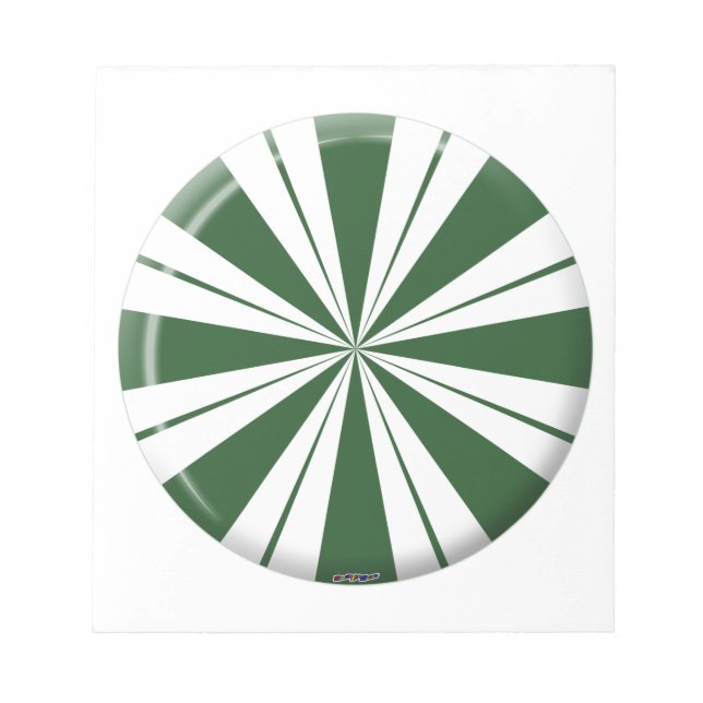 Bloc De Notas Candía de rayas de menta rápida (Frente)