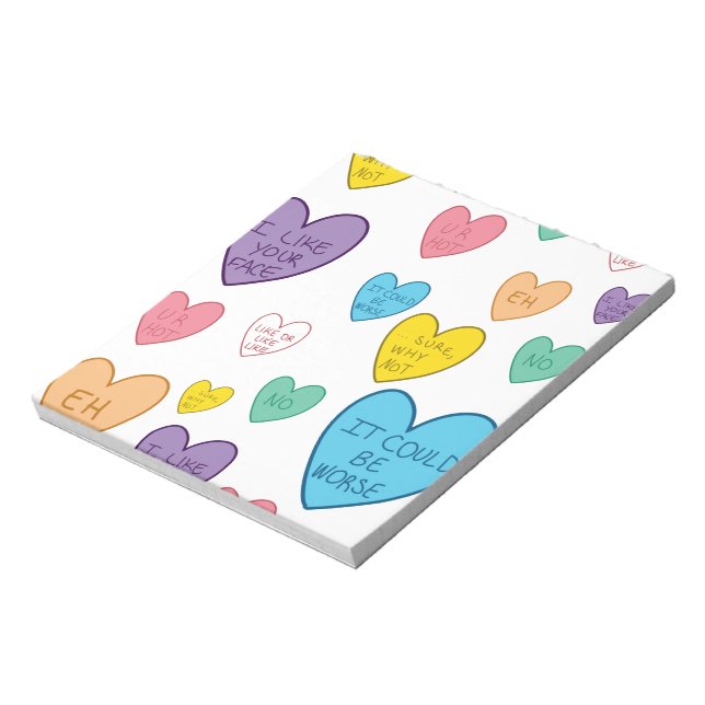 Bloc De Notas Candy Hearts (Lado Izquierdo)