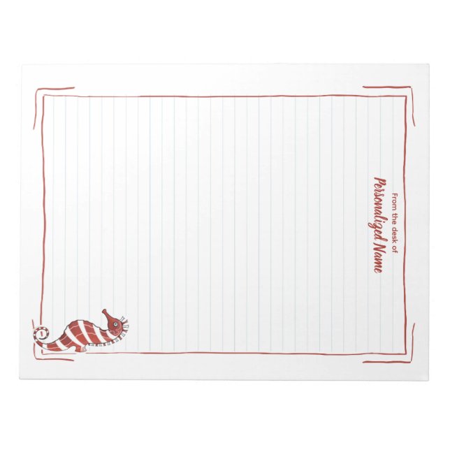 Bloc De Notas Candy Seahorse Lined (Frente)