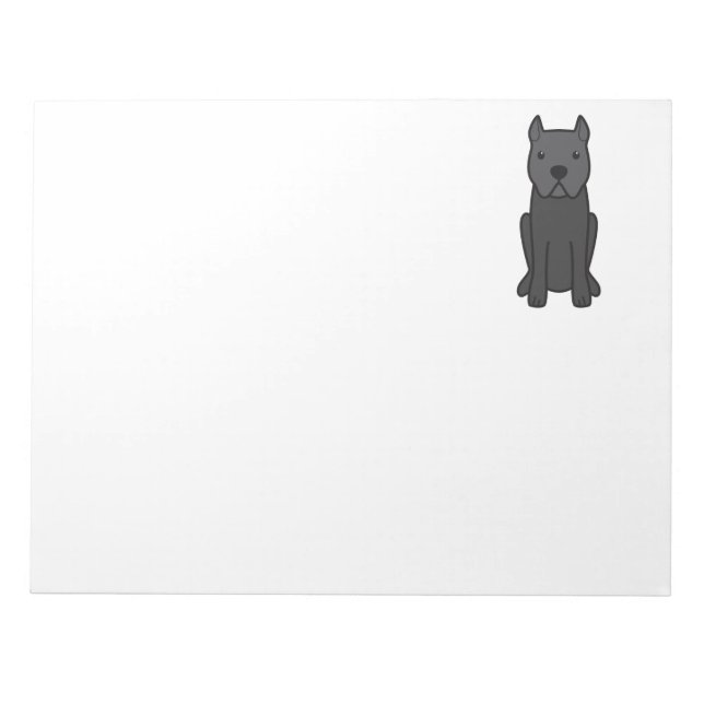 Bloc De Notas Cane Corso Dog Personalizado (Frente)