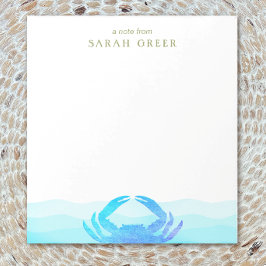 Bloc De Notas Cangrejo azul