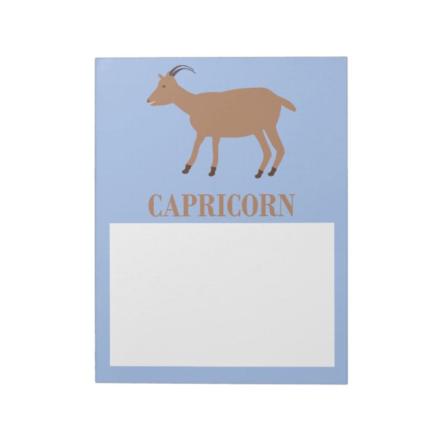Bloc De Notas Capricorn Star Sign Goat (Lado Izquierdo)