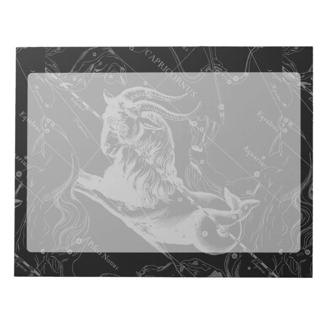 Bloc De Notas Capricornio Constellation Hevelius 1690 Engraving (Frente)