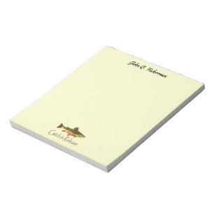 Bloc De Notas Captura de Personlized y pescados de la mosca de